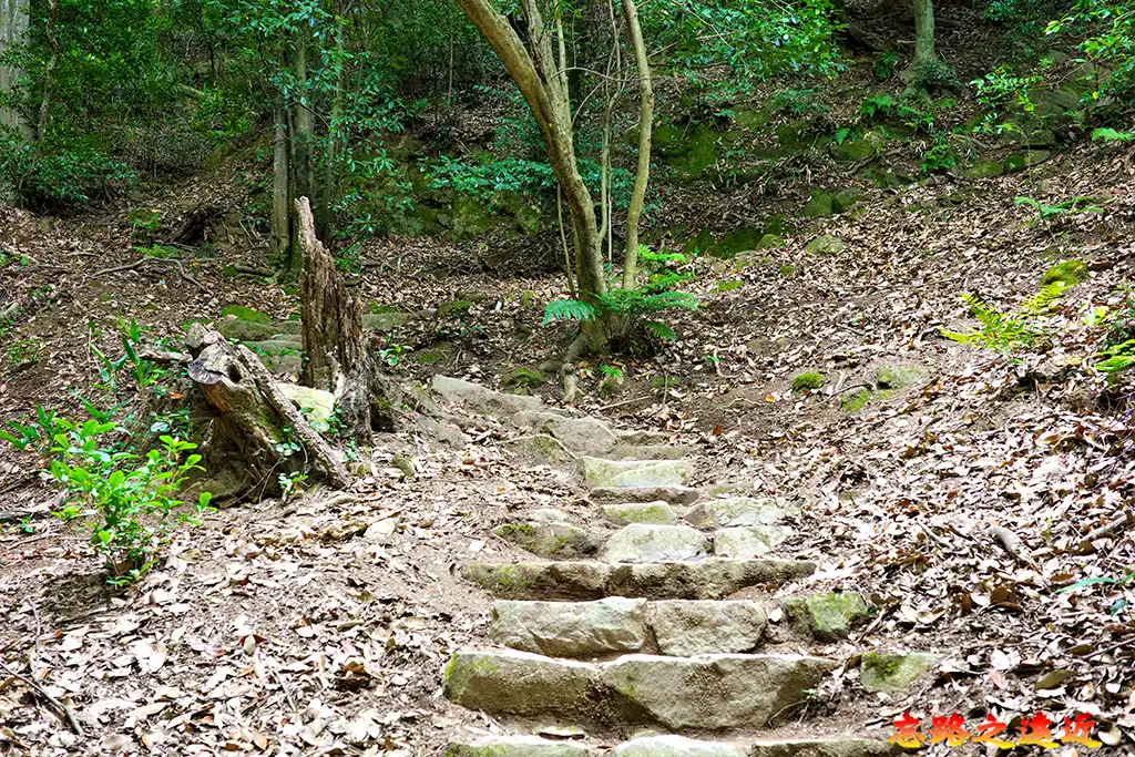鳥取城中坂往山上之丸階梯