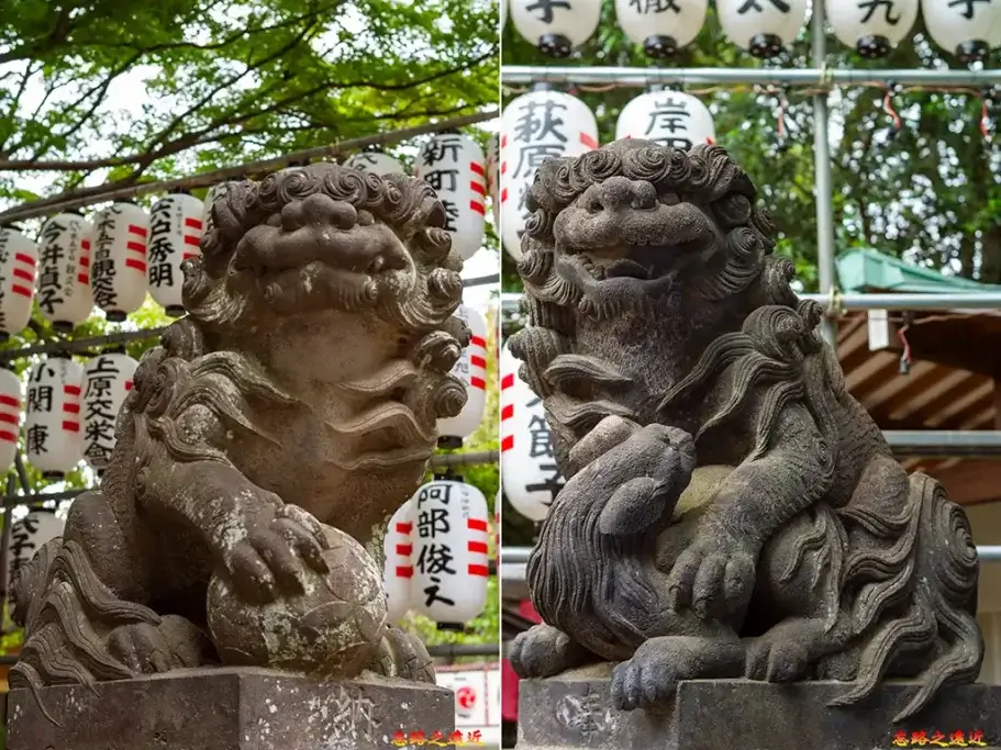 代代木八幡宮拜殿前狛犬
