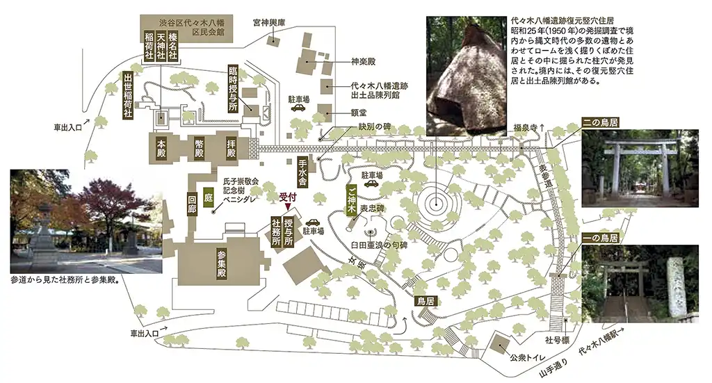 代代木八幡宮境內圖