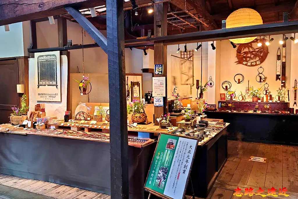 赤瓦一號館展售中野竹藝藝品