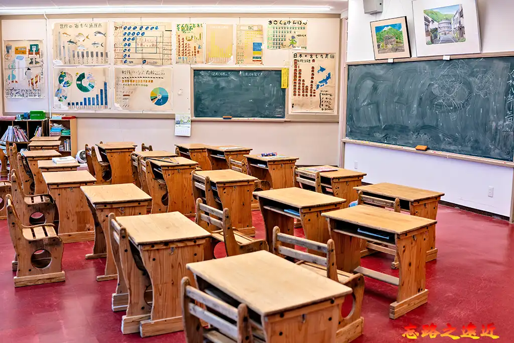 倉吉圓形劇場三樓舊教室展示