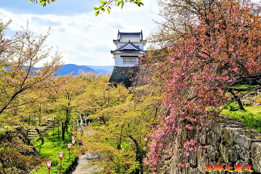 津山城表鐵門前眺望備中櫓