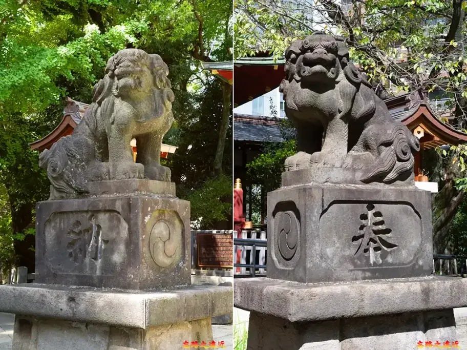 金王八幡宮社殿狛犬